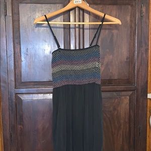 Splendid Smocked Jersey Jumpsuit - Black - Small